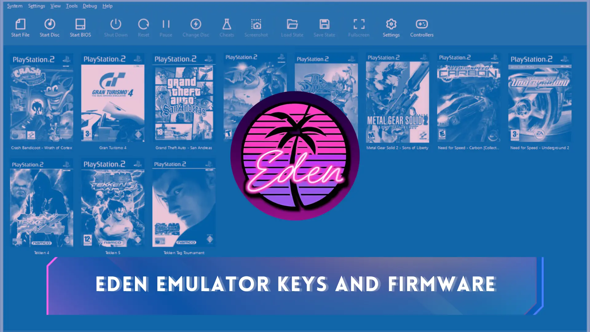 Eden emulator keys and firmware